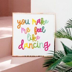 Happy Print | Digital Art | Instant Download | Printable Wall Art | Colorful Wall Art | Boho Wall Art | Bright Wall Decor | Boho Decor |