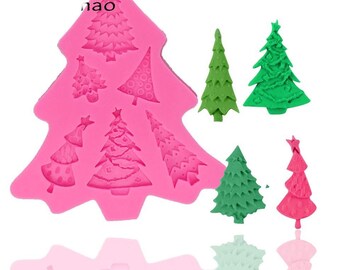 Mini Christmas Tree Silicone Mold | Resin, Fondant, Candy