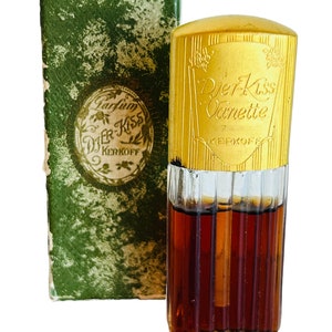 Sealed Early 1900&#39;s Antique Art Nouveau Kerkoff Paris Djer Kiss Vanette Parfum In Box, Vintage Perfume, 1920&#39;s French Perfume