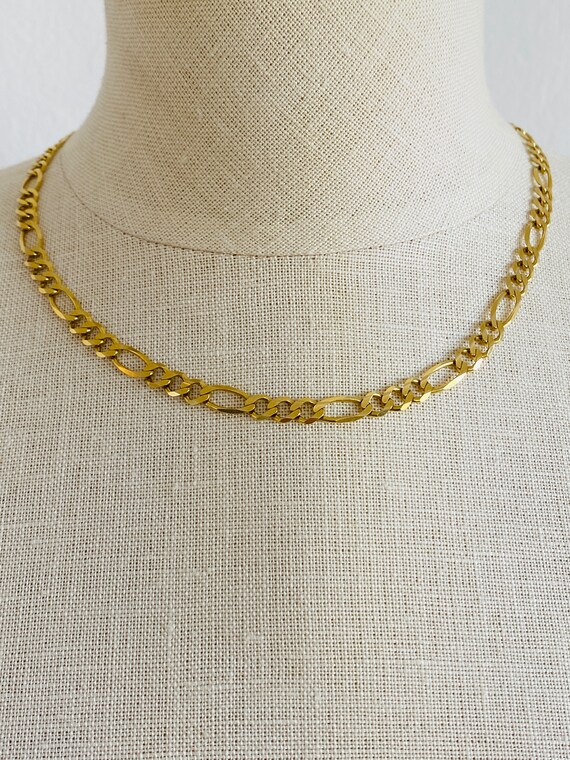 Unisex 14K Italian Figaro Chain 