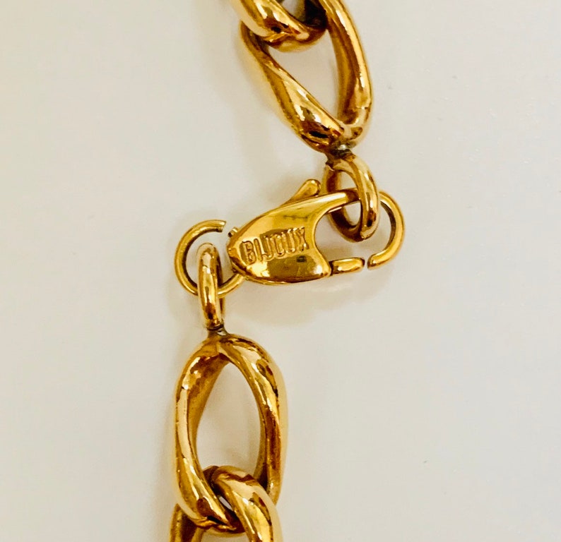 Vintage Heavy Bijoux Cascio Gold Chain Choker Necklace Belt | Etsy
