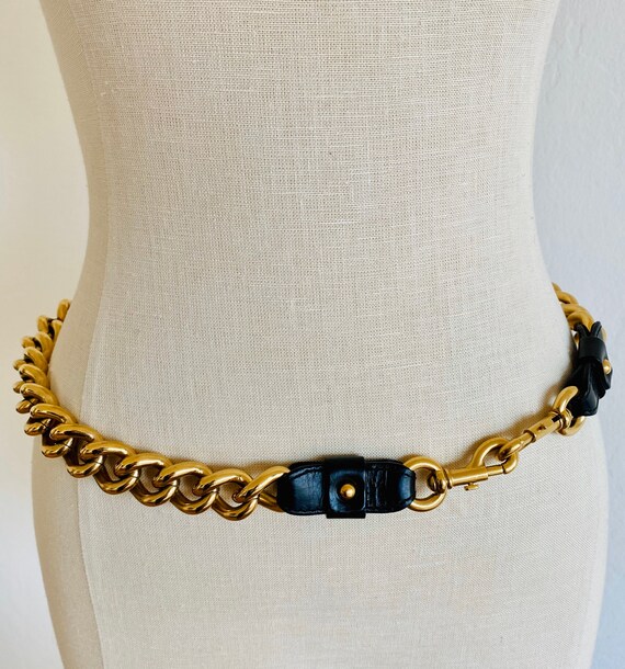 Marc Jacobs Heavy Gold Chain Black 