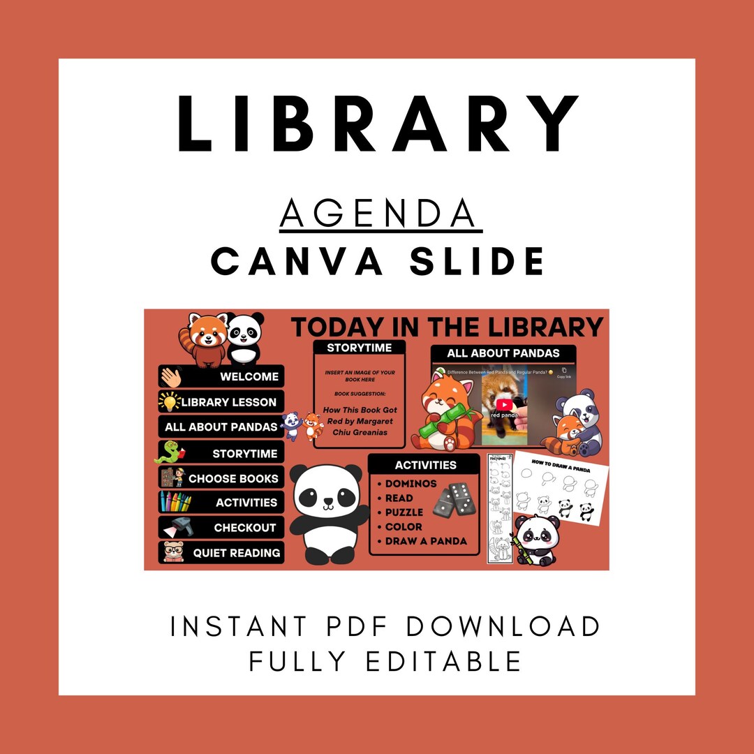 Library Agenda - Pandas - Etsy