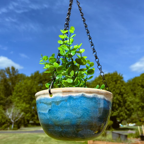 Ceramic Hanging Planter Etsy