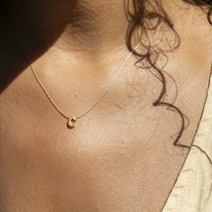 24k Gold Vermeil Initial Necklace, Tiny Letter Necklace Gold, Sister Mom Bridesmaid Gift, Best Friend Gifts, Small Alphabet Jewelry for Her