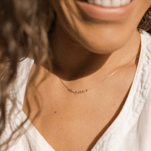 Custom Morse Code Necklace, Dainty Morse Code, Hidden Message Necklace, Personalized Gift for Best Friend, Friendship Gifts for Her, Blessed