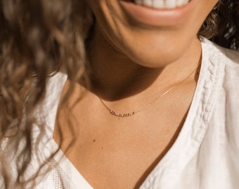 Custom Morse Code Necklace, Dainty Morse Code, Hidden Message Necklace, Personalized Gift for Best Friend, Friendship Gifts for Her, Blessed