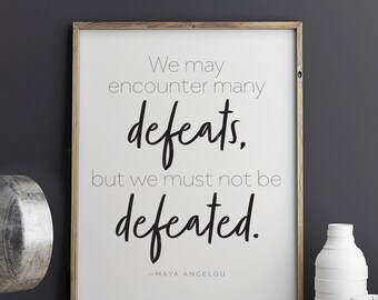 Maya Angelou quote print, motiverende kunst (8,5 x 11) (digitale download)
