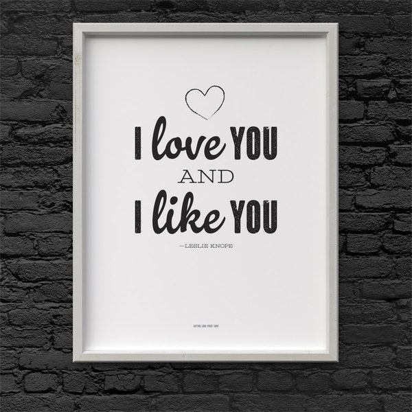 Leslie Knope Zitat Druck | Parks and Rec Art (8,5 x 11) (PDF & JPG)