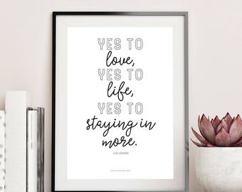 Liz Lemon Quote Art Print, 30 Rock, Feminist Wall Art (Digital Download)