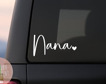 Nana Vinyl Decal, Gift for Nana, Custom Grandmother Name Sticker, Mother’s Day Gift for Nana, Proud Grandma, Nana Car Decal, Tumbler Sticker