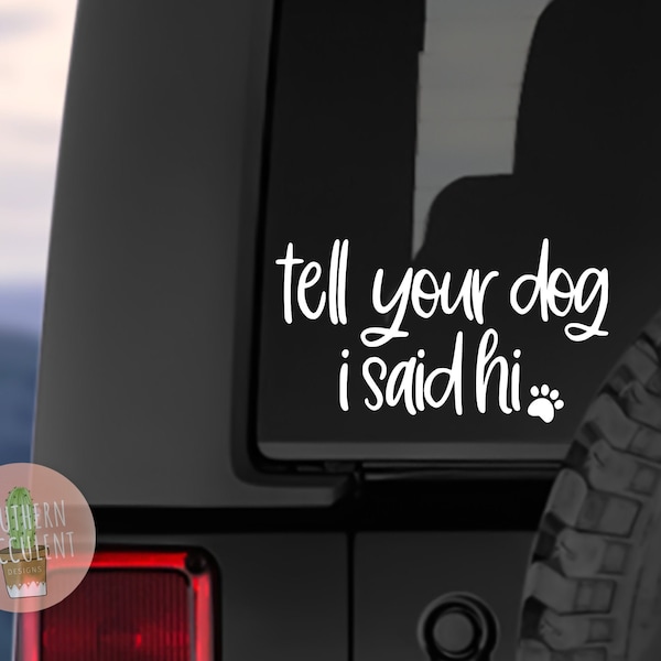 Dog Car Decals Etsy