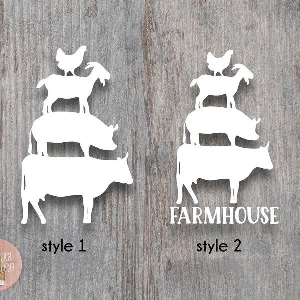 Farm Animals Stack - Etsy