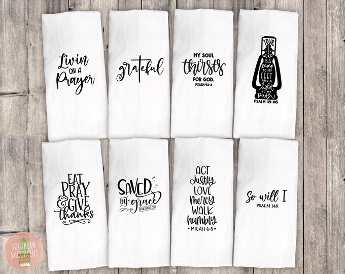 Christian Tea Towel Bible Verse Towel Scripture Tea Towel Set Christian
