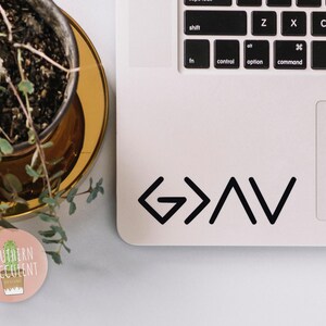 God is Greater than the Highs and Lows Decal - Kindness Decal - Cross Sticker - Laptop Sticker - Christian - Religious Car Decal Holographic Bild 3