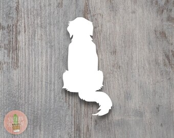 Golden Retriever Decal - Golden Retriever Sticker - Golden Retriever Silhouette - Golden Decal - Dog Decal - Dog Sticker - Dog Mom Decal