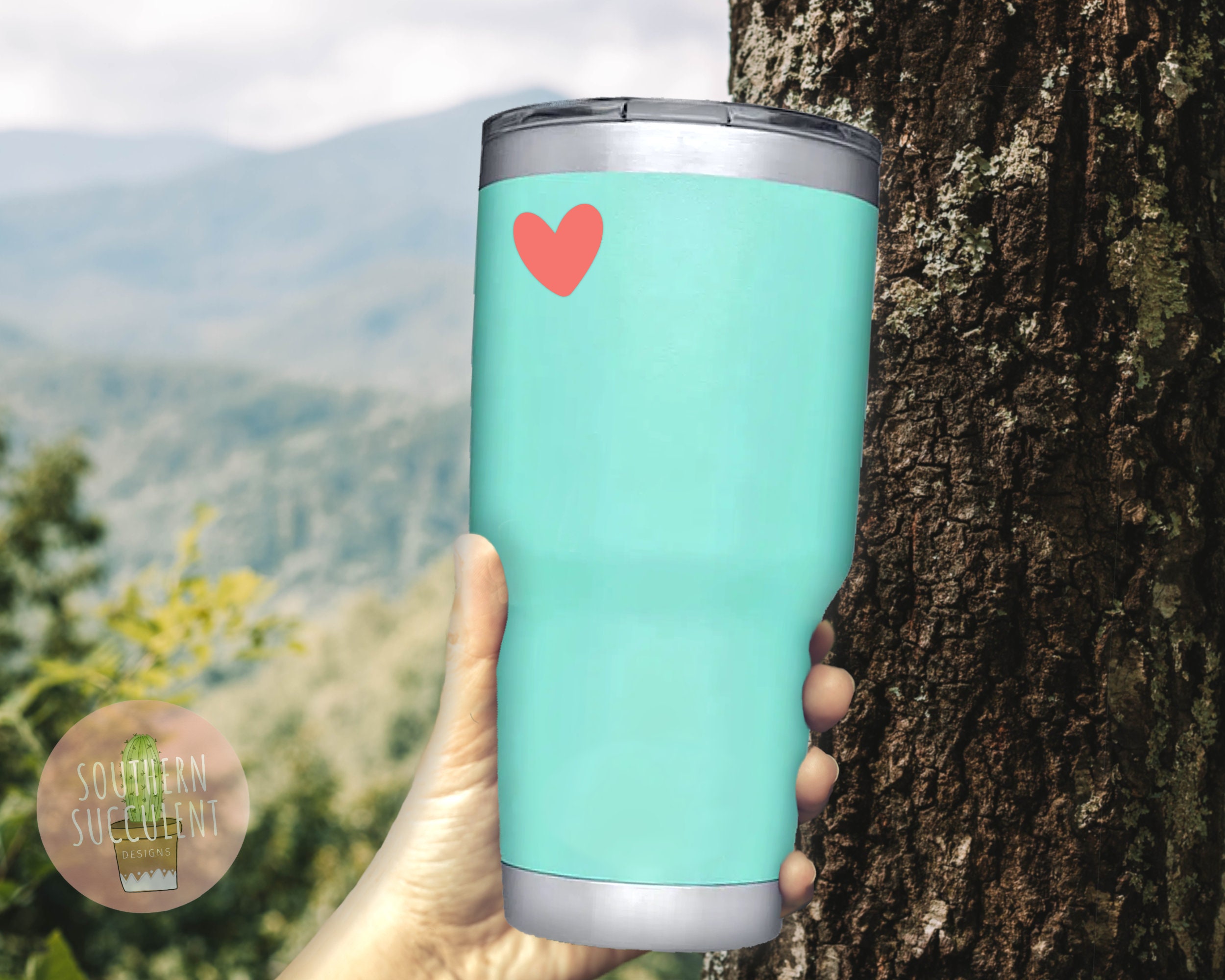 Heart Decal Smiley Face Cute Decal Simple Heart Decal Etsy