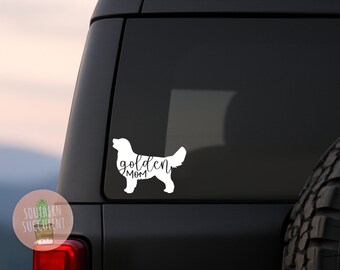 Golden Mom Decal - Golden Retriever Decal - Golden Retriever Sticker - Dog Mom Decal - Retriever Mom - Stay Golden Sticker - Car Decal