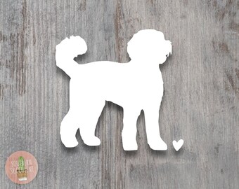 Doodle Decal - Labradoodle Decal - Goldendoodle Decal - Doodle Mom Sticker - Doodle Life Decal - Doodle Silhouette Sticker - Dog Mom Sticker