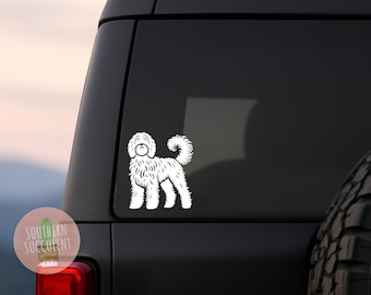 Calcomanía Doodle - Calcomanía Labradoodle - Calcomanía Goldendoodle - Regalo de calcomanía de perro lindo - Calcomanía de perro personalizada - Pegatina de raza de perro - Mamá perruna - Calcomanía para laptop