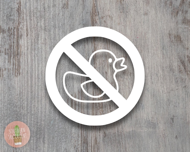 No Duck Decal - Rubber Duck - Rubber Duckie - Car Duck - Funny Car ...