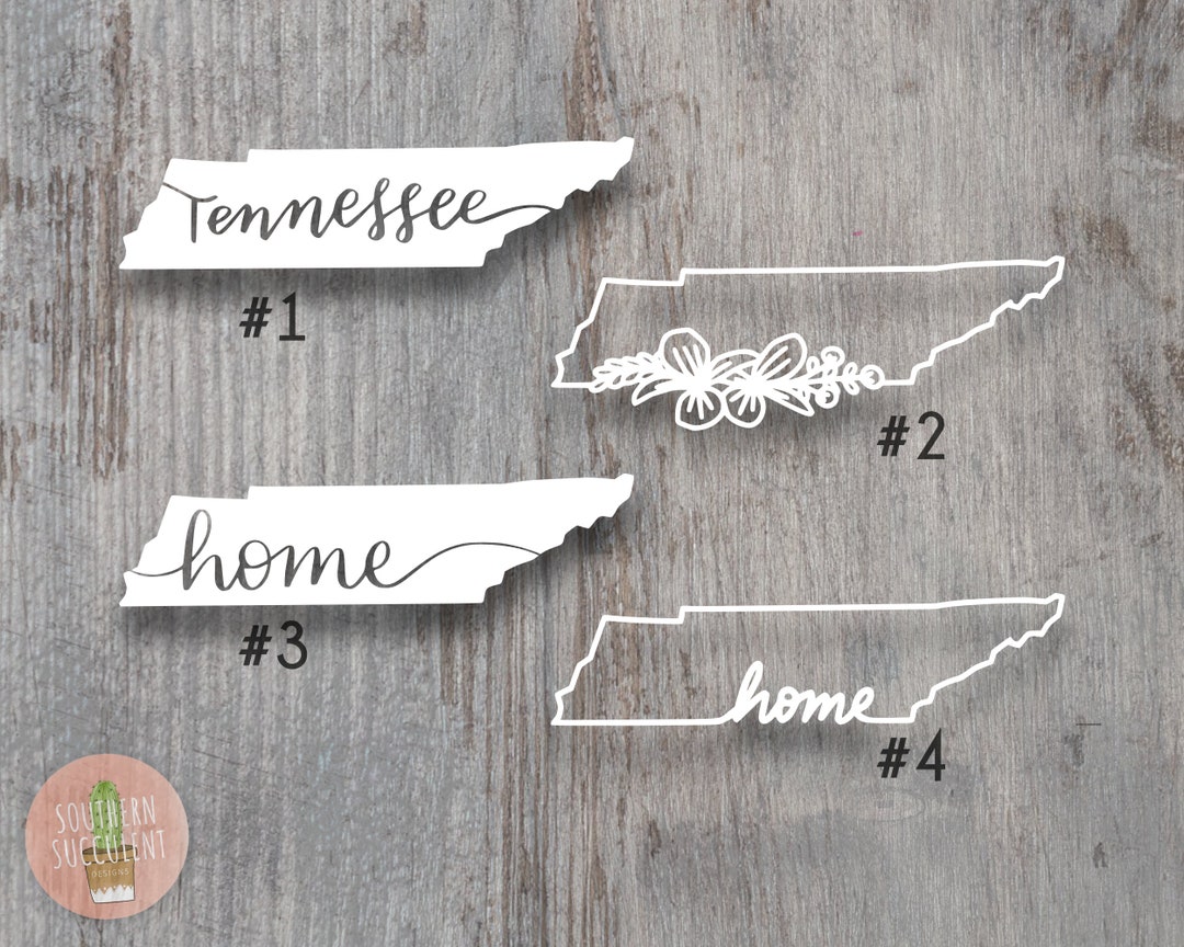 Tennessee Home Decal Tennessee State Decal Tennessee Sticker Tennessee