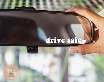 Car Mirror Decal - Drive Safe Decal - You Look Good Decal - Hello Gorgeous Decal - Hey Good Lookin&#39; Decal - Sticker - Decal for Women / Men