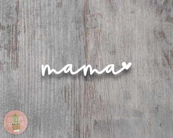Mama Decal - Simple Cursive Mom Vinyl Sticker - Cute Minimalist Mom Gift - Car Laptop Tumbler Sticker - Mother’s Day Gift Decal - Mom Life