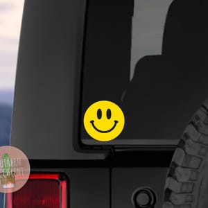 Smile Face Decal - Smile Face - Small Decal - Happy Face - Emoji Decal - Car Decal - Simplistic Decal - Smile Sticker - Laptop - Phone