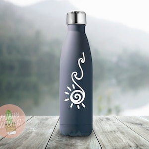 Ocean Decal - Sun Decal - Wave and Sun Decal - Beach Decal - Wave Sticker - Car Decal - Laptop Decal - Sunshine Sticker - Beach Vibes Decal image 4