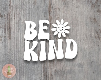Be Kind Decal - Kindness Decal - Retro Be Kind Sticker - Laptop Sticker - Tumbler Decal - Classroom Decal - Kindness Sticker - Window Decal