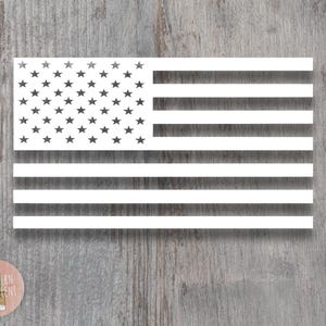 American Flag Decal - Stars and Stripes Decal - Patriotic USA Flag Decal - US Flag Decal - Truck / Car Decal - Tumbler Decal - Window Decal