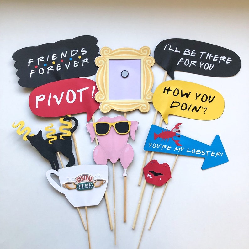 FRIENDS Theme Photo Props Friends Theme Party FRIENDSmas  Etsy