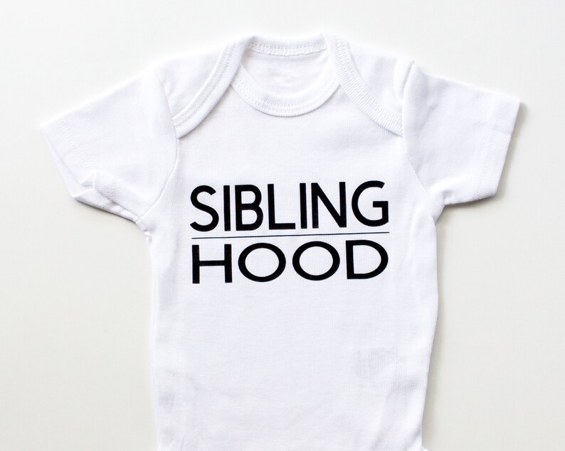 Toddler Shirt Sibling Set Sibling Shirts Sibling Announcement Siblinghood Onesie Matching Outfits Pregnancy Announcement