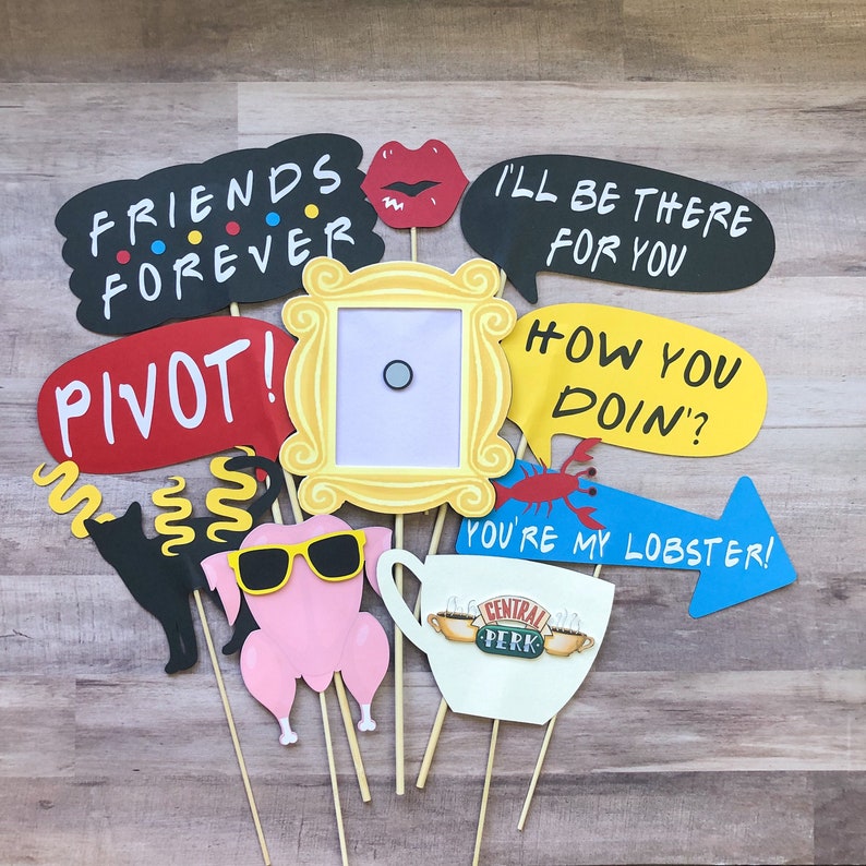 FRIENDS Photo Props FRIENDSmas FRIENDS Party Decorations Etsy
