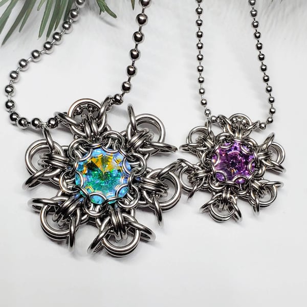 Pixie Schneeflocke Chain Maille Tutorial