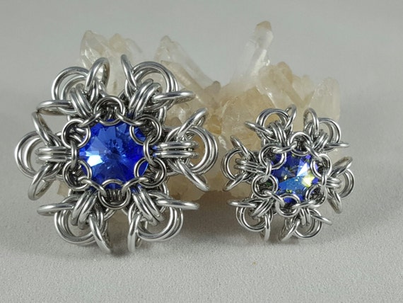 pixie snowflake chain maille tutorial etsy