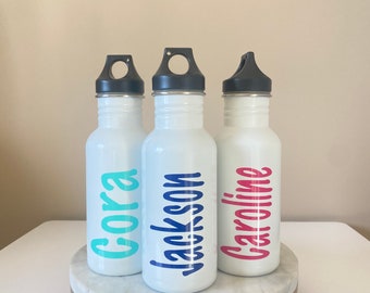 Kids Water Bottle for Children 17ozs with twist screw top, Personalize, Sports Drink Bottle, Children Drink