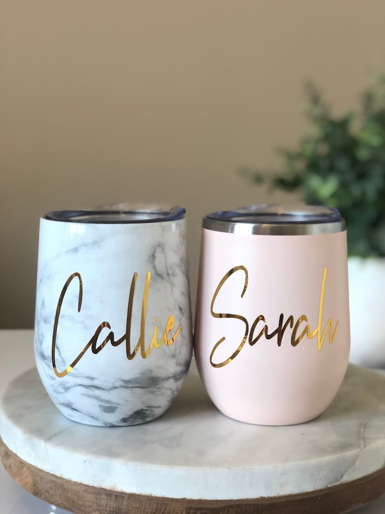 Wine Tumbler Gift for Her Personalized Stainless Steel Etsy