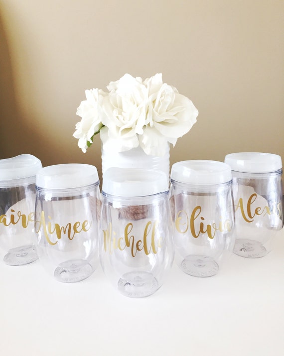 Personalized Wine Tumbler Stemlesswith Name Bev2go Etsy