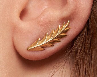 Polsino in argento sterling Shooting Star Ear Sweep Pin Orecchini Boho Gioielli Regalo per lei - FES008