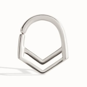Nose Ring Septum Ring Body Jewelry Sterling Silver Bohemian Fashion Indian Style 14g 16g 18g Gift for Her - BSE028