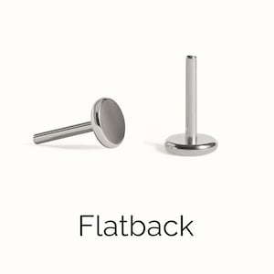 Revelmy piercing Backs - Flat back / Ball back / Screw Ball / Screw Disc - Sold in pairs - 2 Pcs - match REVELMY Earrings - 16G 18G