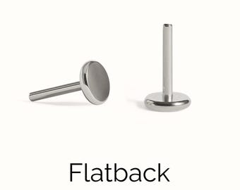 Revelmy piercing Backs - Flat back / Ball back / Screw Ball / Screw Disc - Sold in pairs - 2 Pcs - ONLY match REVELMY Earrings - 16G 18G