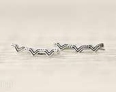 Geometric Ear Climber Earrings Ear Cuff Sterling Silver Ear Jacket Ear Wrap Earrings Boho Jewelry Christmas Gift - FES026