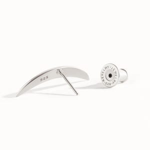 Cartilage Earring Crescent Moon Helix Earring 20G 18G 16G Sterling Silver Minimalist Stud Piercing Dainty Jewelry Ear Cuff Earring - CRT001 image 10