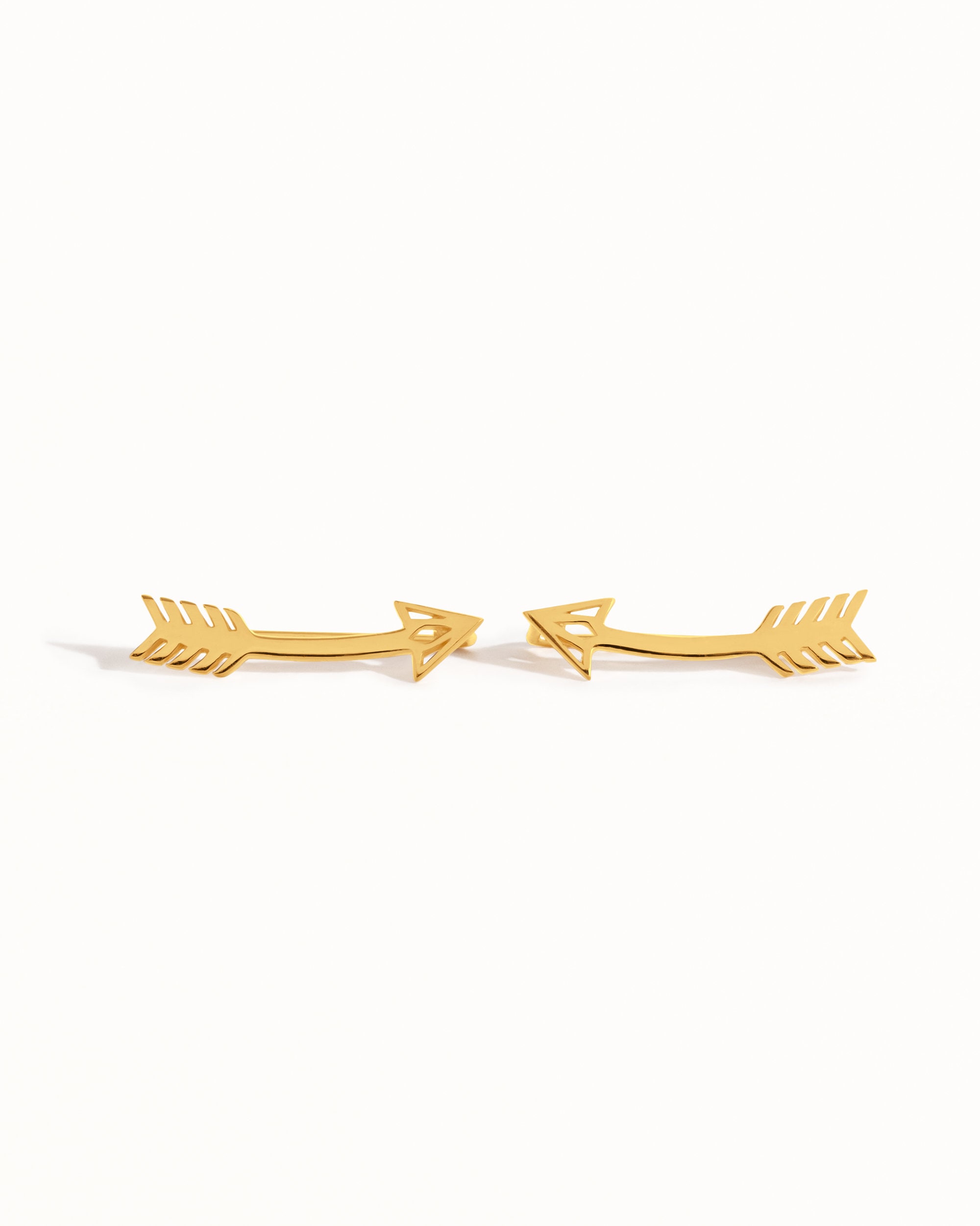 Arrow Earrings Sterling Silver Ear Climber American Native Ear Crawler Earrings Boho Ear Cuff 925 Silver Jewelry Gift Bohemian 14K - FES019