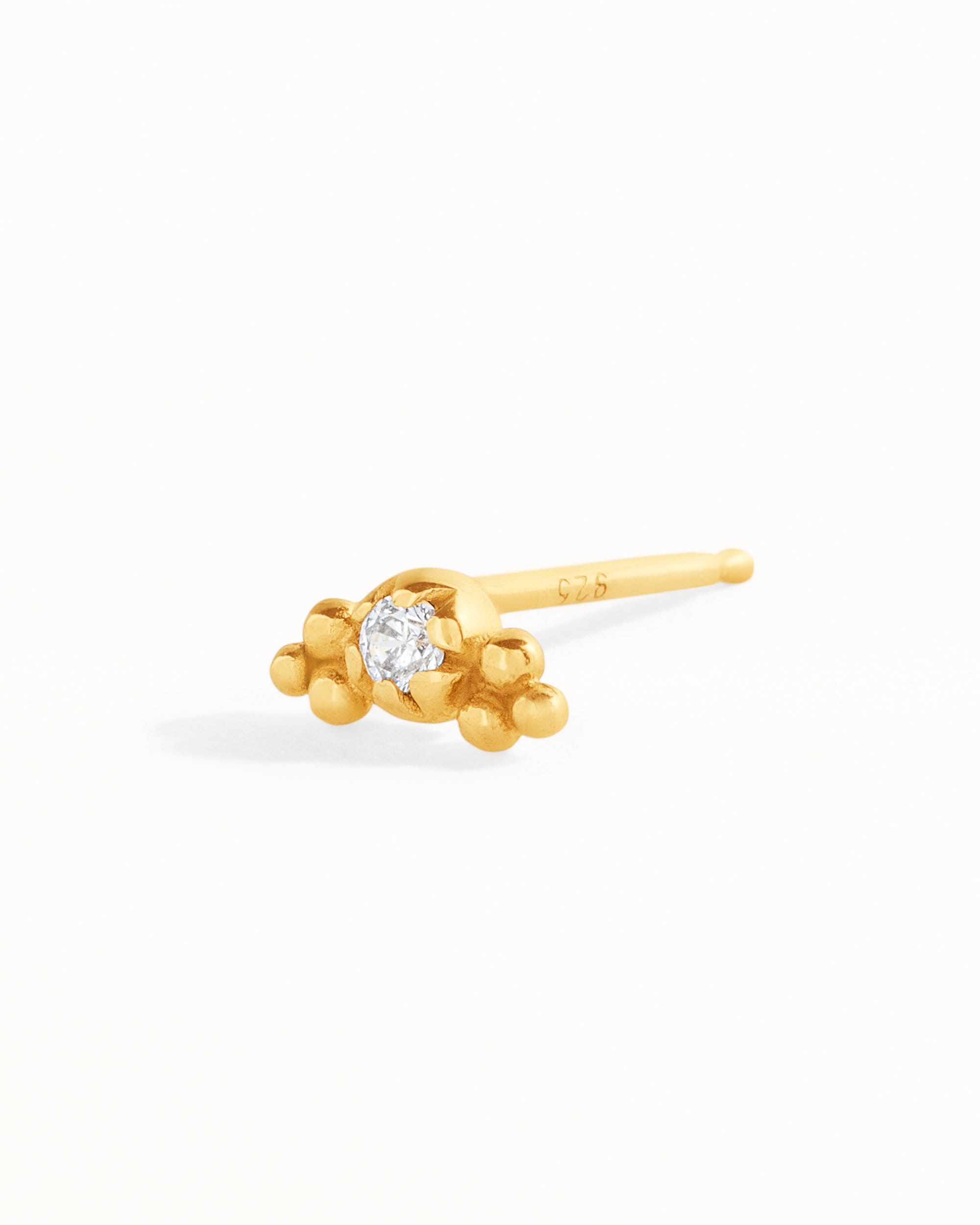 Helix Earring Cartilage Stud Earring Gold & Sterling Silver Helix Jewelry Tiny Stud Small Piercing Dainty Modern Jewelry - CRT002