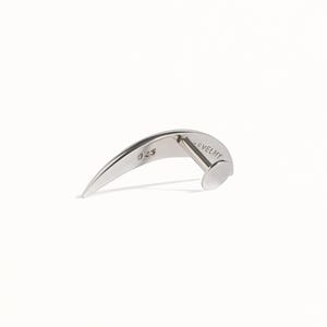 Cartilage Earring Crescent Moon Helix Earring 20G 18G 16G Sterling Silver Minimalist Stud Piercing Dainty Jewelry Ear Cuff Earring - CRT001 image 5