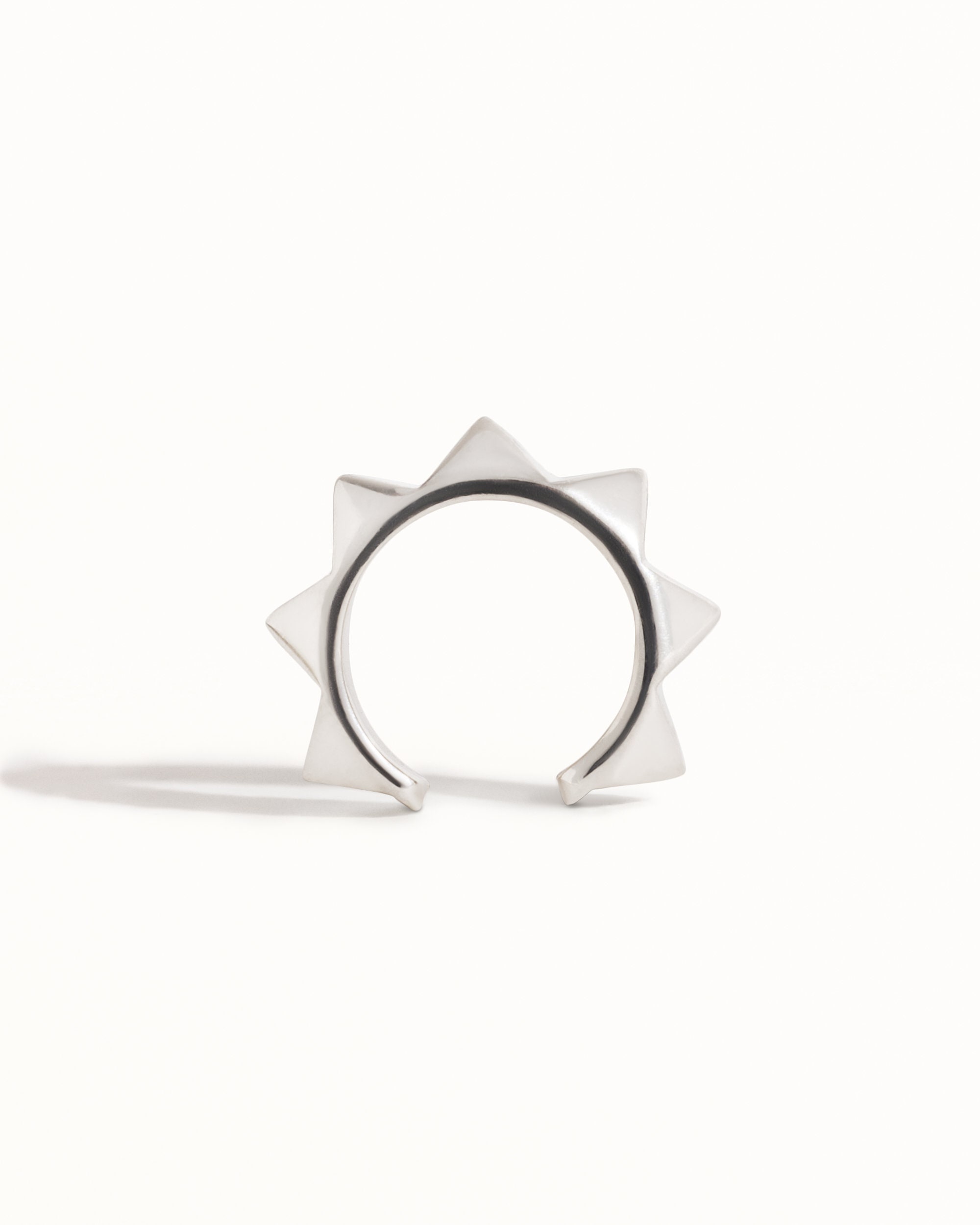 Sterling Silver Pyramid Ear Cuff Earring Ear Wrap Earrings Modern Jewelry  Gift for Her - ECU011